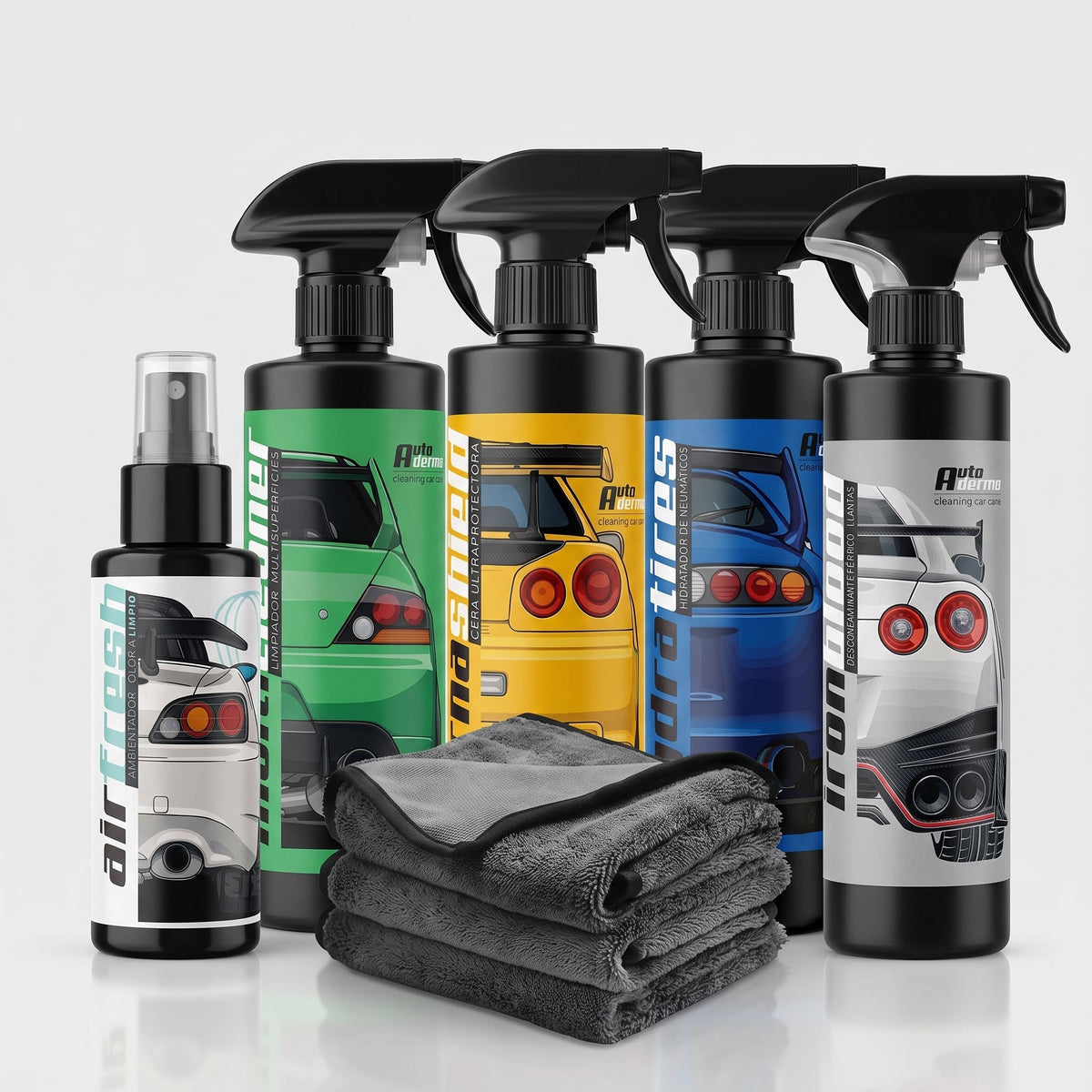Kit completo de detailing para coche interior y exterior Autoderma