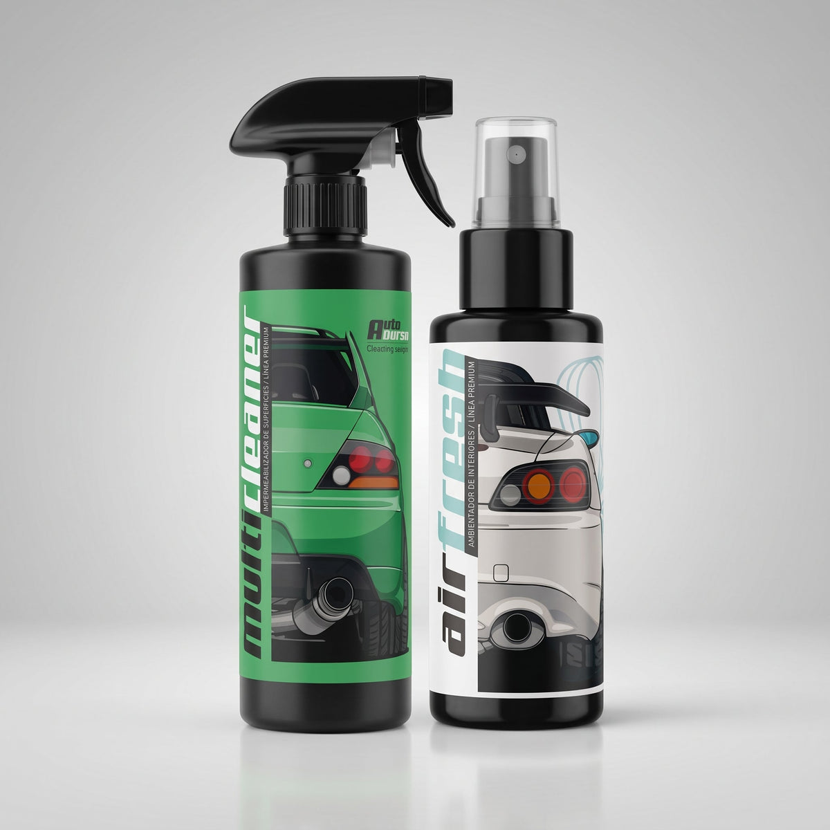 Pack de limpieza interior de coche Autoderma: limpiador y ambientador